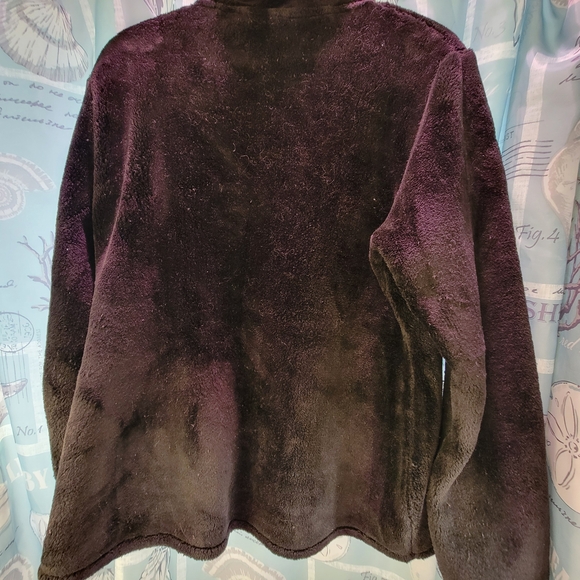 32° Heat Large Cozy Teddy Jacket in Black Super Soft Inside & Out - Picture 6 of 6